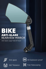 WEST BIKING Anti-Glare Bicycle Handlebar Rear View Mirror