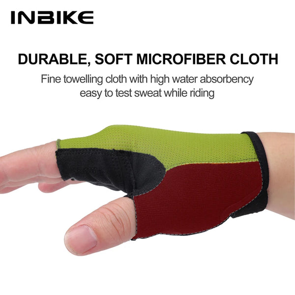 INBIKE Men's Half Finger Cycling Gloves