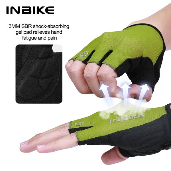 INBIKE Men's Half Finger Cycling Gloves