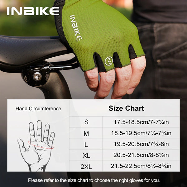 INBIKE Men's Half Finger Cycling Gloves