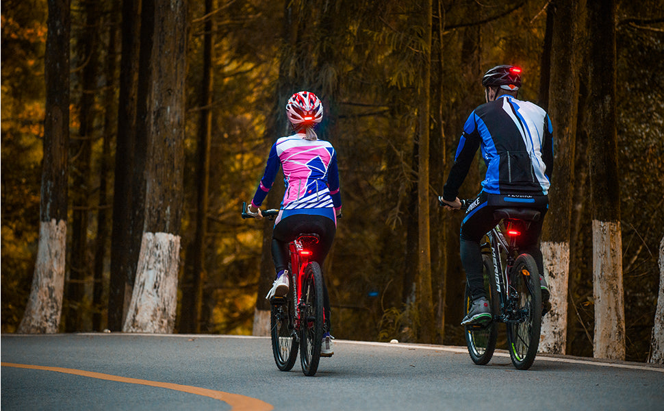 Volcano Eye Rear Bike Tail Light 2 Pack, Ultra Bright USB Rechargeable Bicycle Taillights, Red High Intensity Led Accessories Fits On Any Bike or Helmet. Easy to Install for Cycling Safety Flashlight