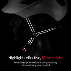 Adult Bike Helmet with Rechargeable USB Light