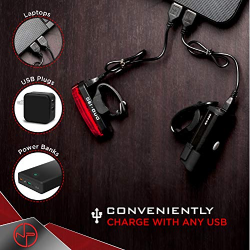 NP NIGHT PROVISION BX-300 Bike Light Set