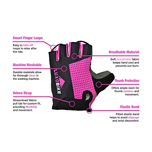 LuxoBike Half Finger Cycling gloves