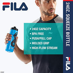 FILA 24oz.Squeeze Water Bottle