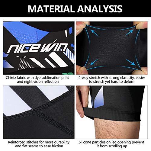NICEWIN 3D Padded Men’s Cycling Shorts
