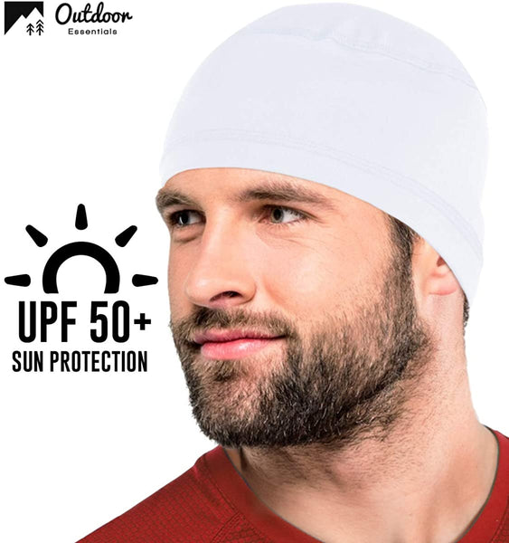 OutdoorEssentials Cooling Skull Cap/Helmet Liner for Men - Sweat Wicking Motorcycle & Football Under Hard Hat Liner - UPF 50