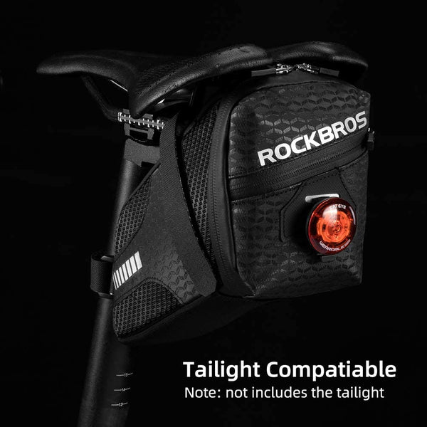 ROCKBROS Bike Saddle Bag Bike Seat Bag Cycling Wedge Pack for Mountain Road Folding Bike 1.5L Bicycle Under Seat Pouch for Bike Accessories Storage
