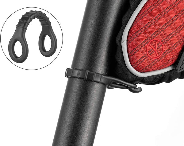 ROCKBROS Bike Seat Bag Waterproof, Bicycle Saddle Bag Under Seat 3D Shell Cycling Seat Pack for Mountain Road Bikes Black