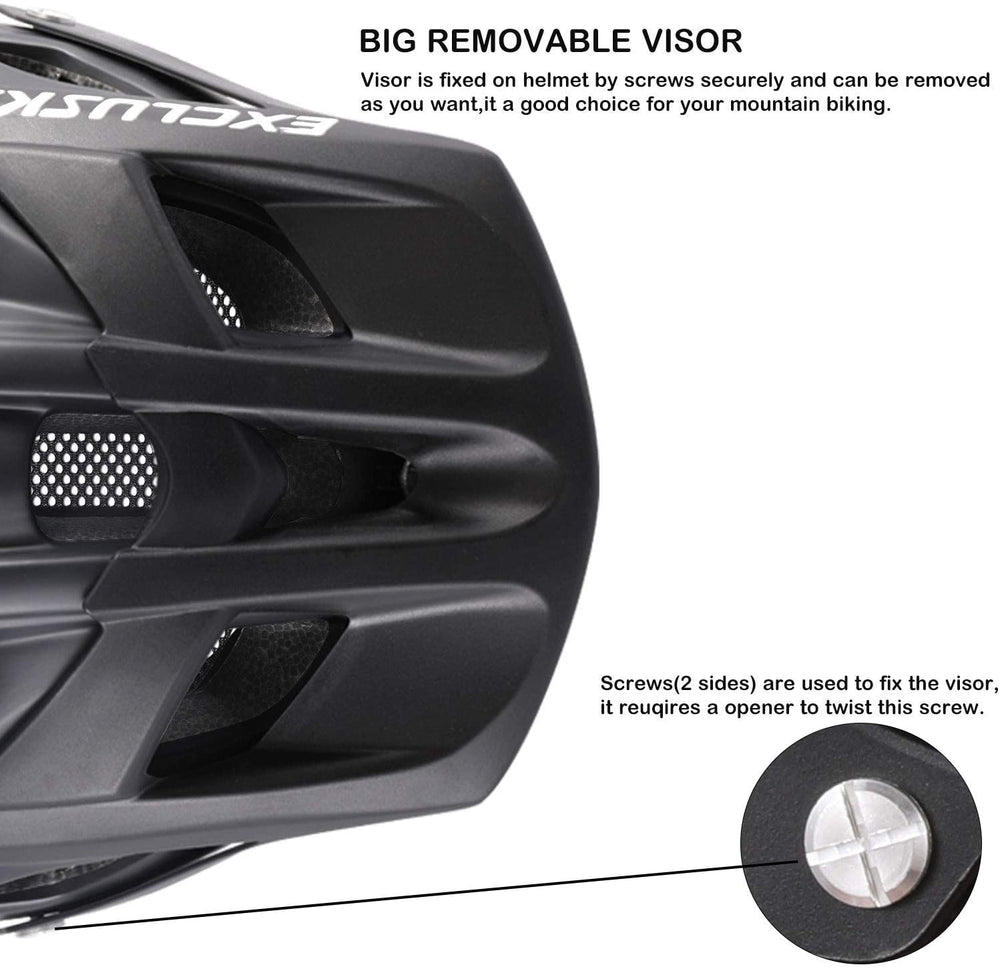 Exclusky Mountain Bike Helmet MTB Bicycle Cycling Helmets for Adult Women and Men CPSC Certified
