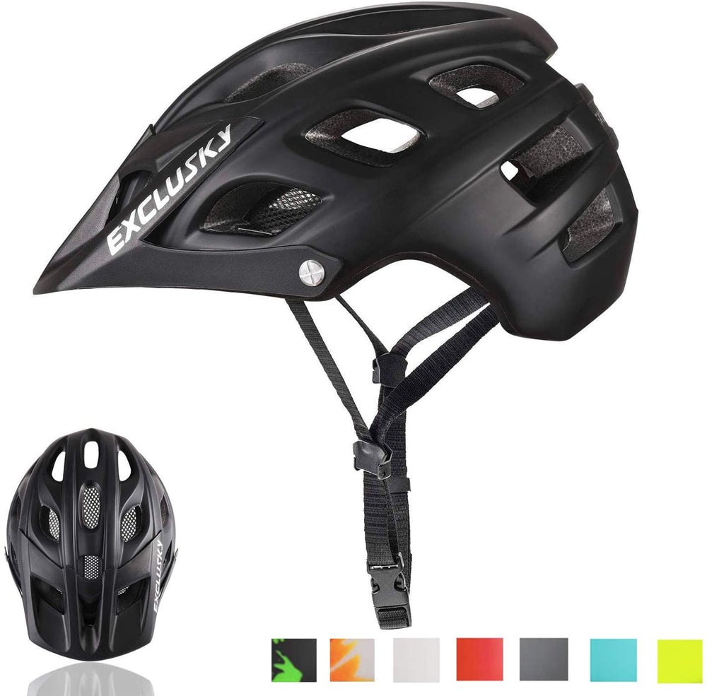 Exclusky Mountain Bike Helmet MTB Bicycle Cycling Helmets for Adult Women and Men CPSC Certified