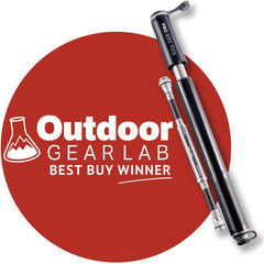 PRO BIKE TOOL Bike Pump with Gauge Fits Presta and Schrader - Accurate Inflation - Mini Bicycle Tire Pump for Road, Mountain and BMX Bikes, High Pressure 100 PSI, Includes Mount Kit.