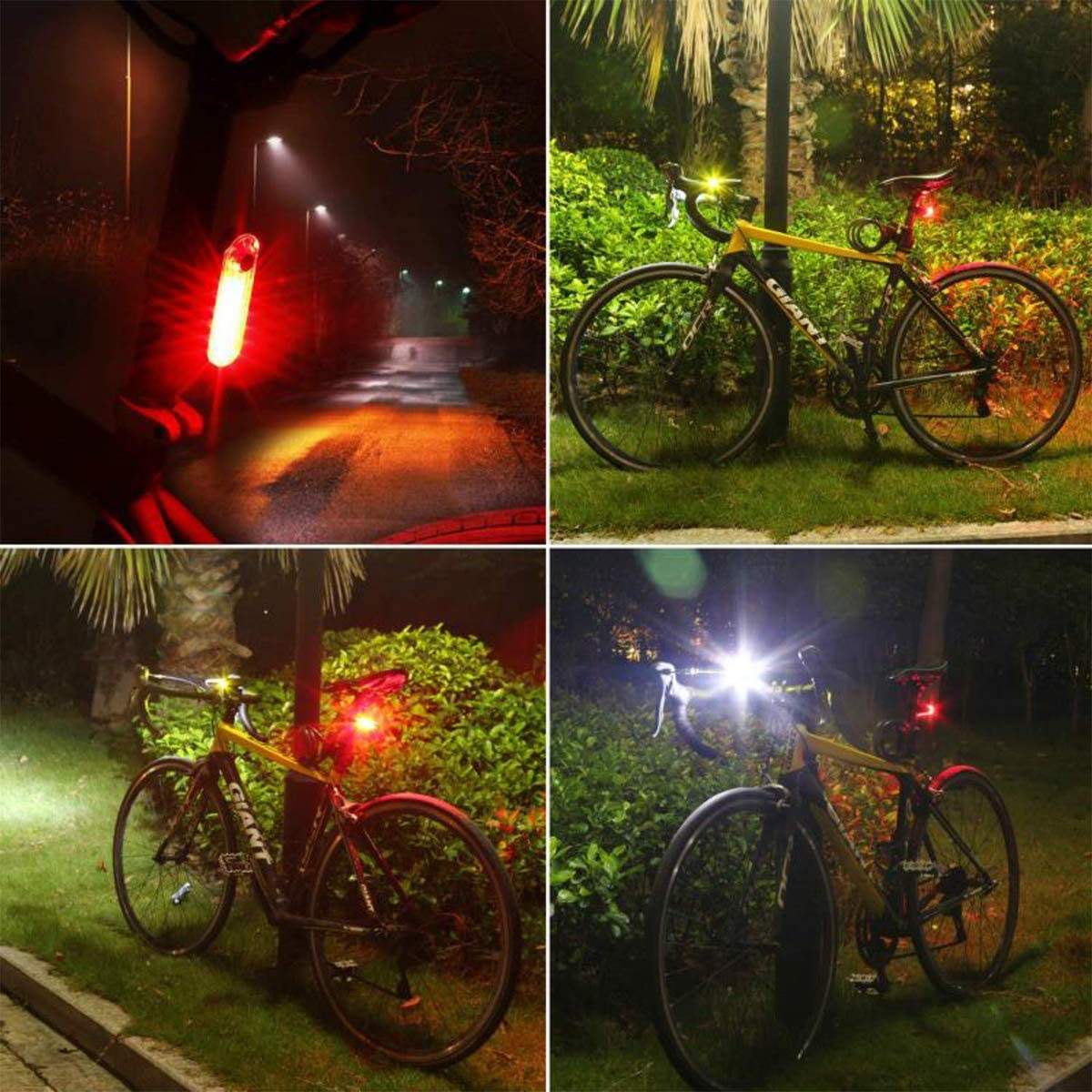 Road Bike LED Safety Lights Bike Taillights, Bright Red/Green