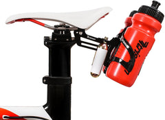 TriSeven Premium Cycling Saddle Cage Holder - Lightweight for Triathlon & MTB, Holds 2 Water Bottles & 2 co2 Cartridges | Does NOT Include Water Cages!