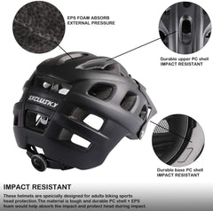 Exclusky Mountain Bike Helmet MTB Bicycle Cycling Helmets for Adult Women and Men CPSC Certified