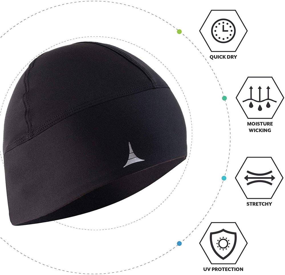 Helmet Liner Skull Cap Beanie. Ultimate Thermal Retention and Performance Moisture Wicking. Fits Under Helmets