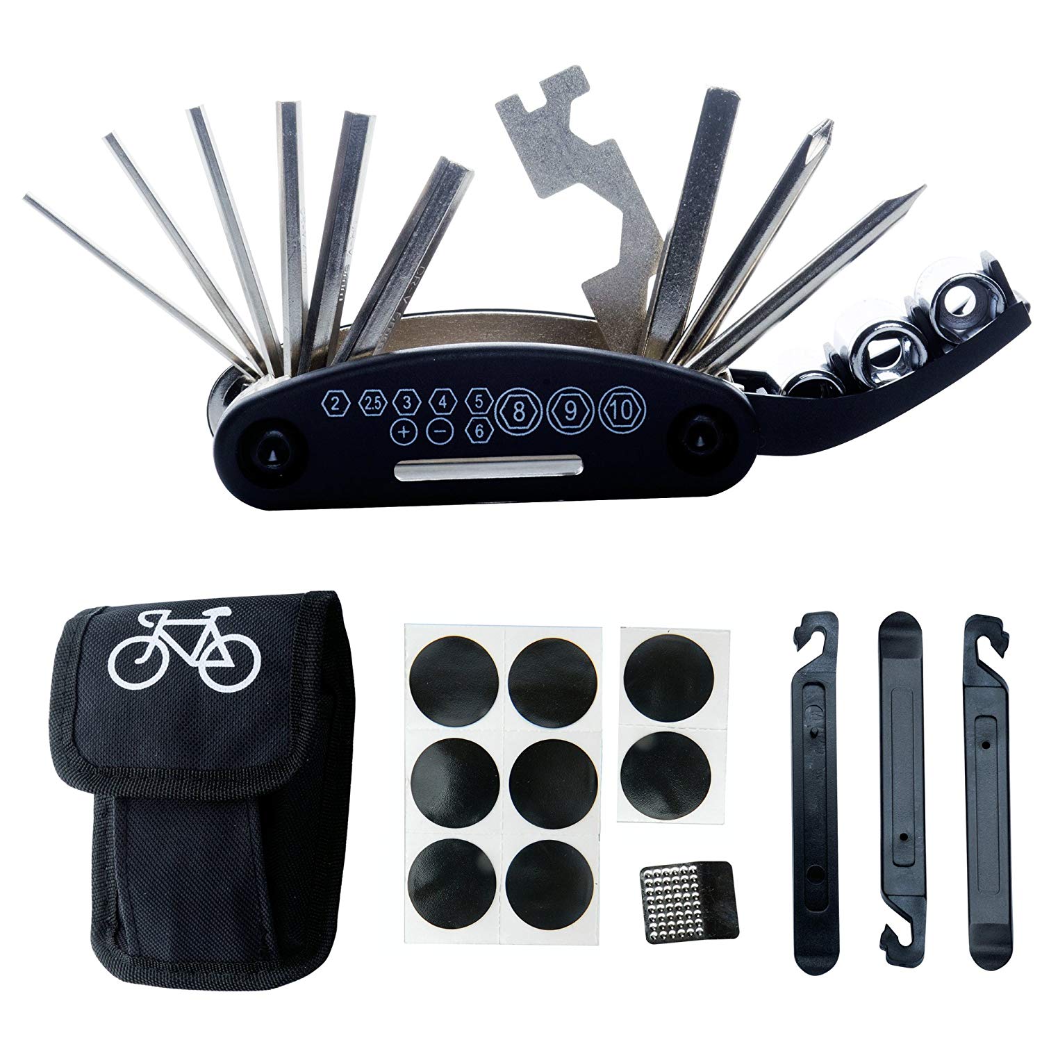 DAWAY 16 in 1 Multifunction Bicycle Tools Set 