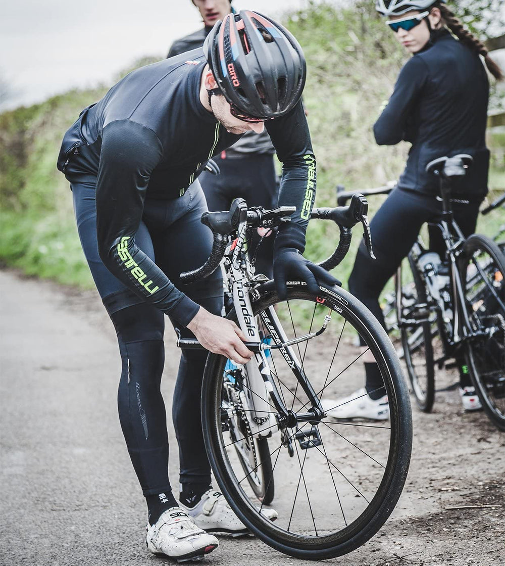 PRO BIKE TOOL Bike Pump with Gauge Fits Presta and Schrader - Accurate Inflation - Mini Bicycle Tire Pump for Road, Mountain and BMX Bikes, High Pressure 100 PSI, Includes Mount Kit.