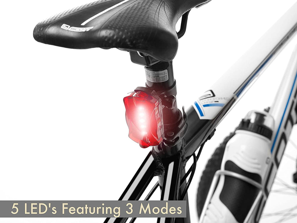 TeamObsidian Bike Light Set - Super Bright LED Lights for Your Bicycle - Easy to Mount Headlight and Taillight with Quick Release System - Best Front and Rear Cycle Lighting - Fits All Bikes