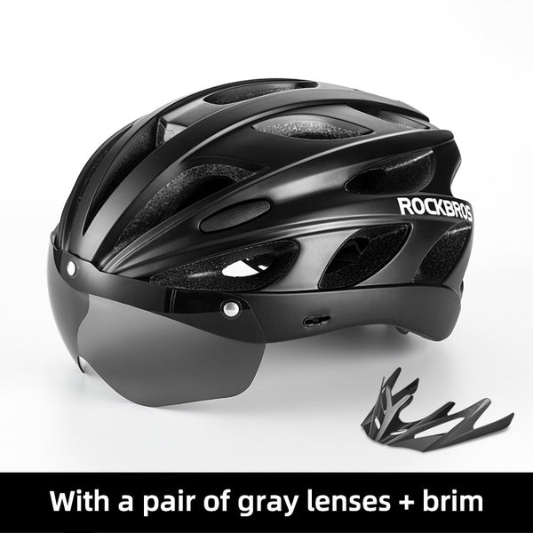 ROCKBROS Magnetic Goggles Bicycle Helmet
