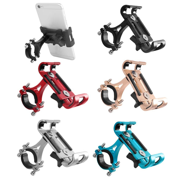 2020 Aluminium Alloy Bike Phone Holder 3.5-6.5" Cell Phone GPS Mount Holder Bicycle Phone Support Cycling Bracket Mount