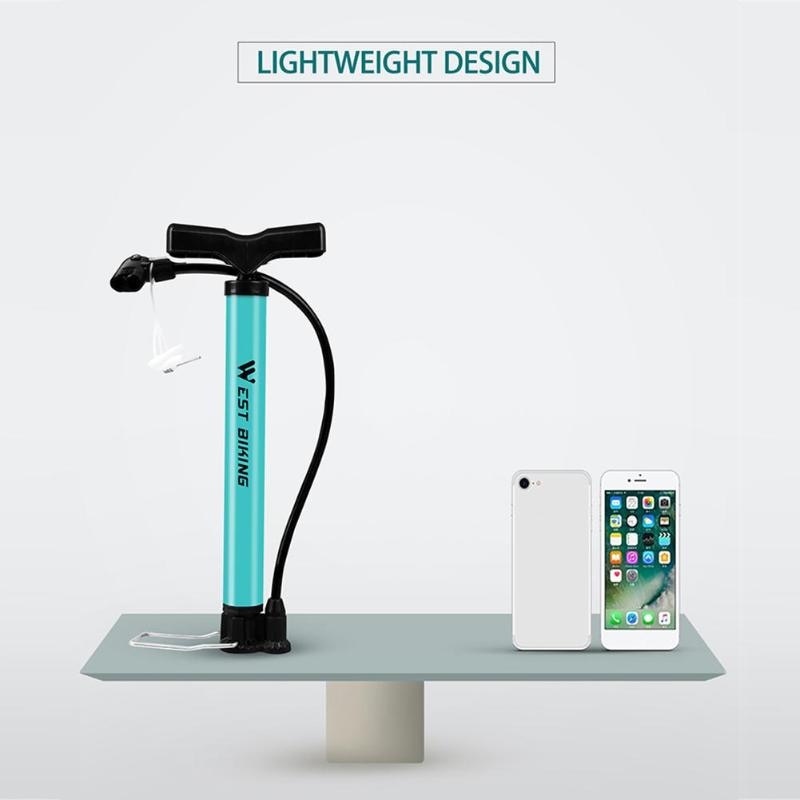 WEST BIKING Portable High Pressure Bike Pump 120PSI