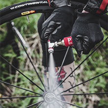 PRO BIKE TOOL CO2 Inflator - Quick & Easy - Presta and Schrader Valve Compatible - Bicycle Tire Pump for Road and Mountain Bikes - Insulated Sleeve - No CO2 Cartridges Included