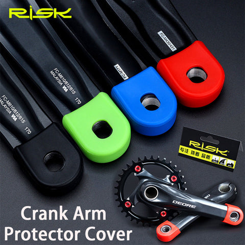 2pc Silicone Bicycle Crank Arm Protector