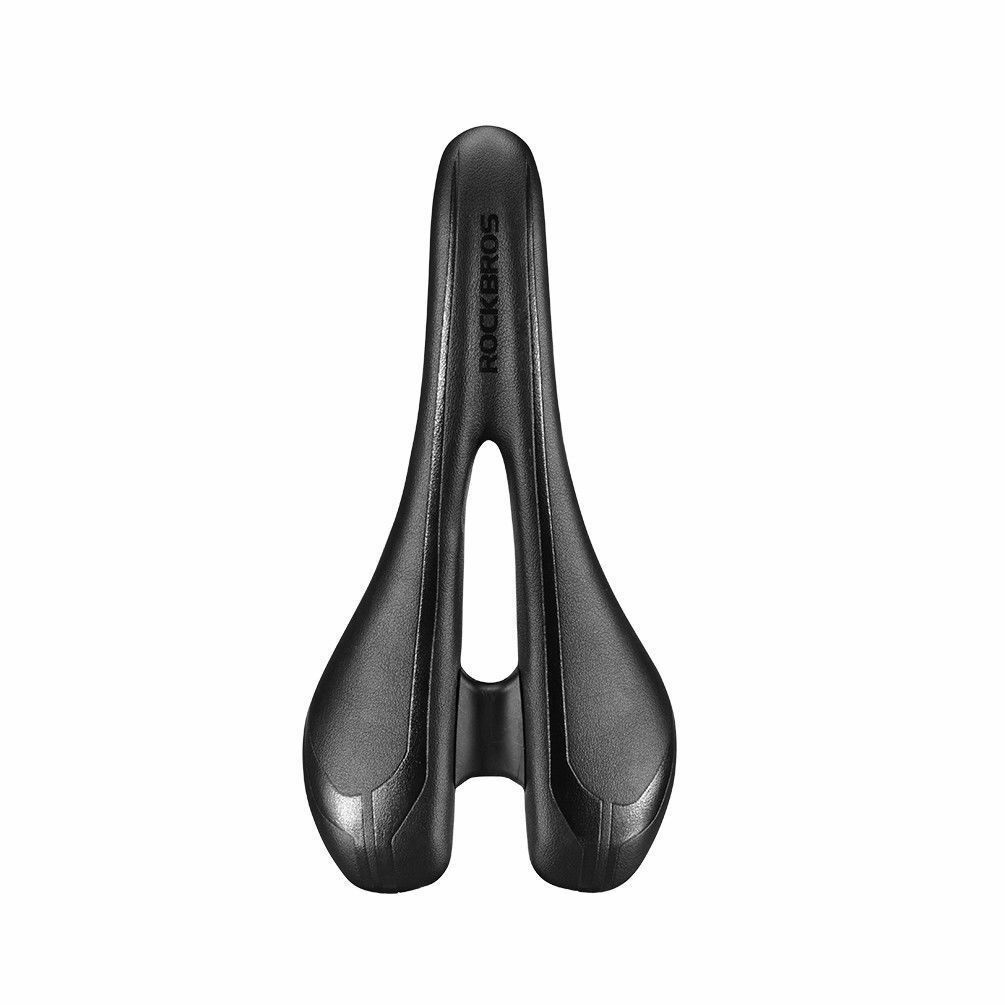 RockBros Road Bike MTB Bicycle Saddle PU Leather Hollow Seat Saddle Black
