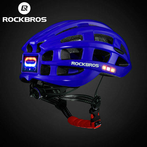 ROCKBROS Bicycle Ultralight Helmet with Light USB Rechargeable Size 57-62cm