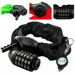 Lumintrail Bike Combination Chain Lock 