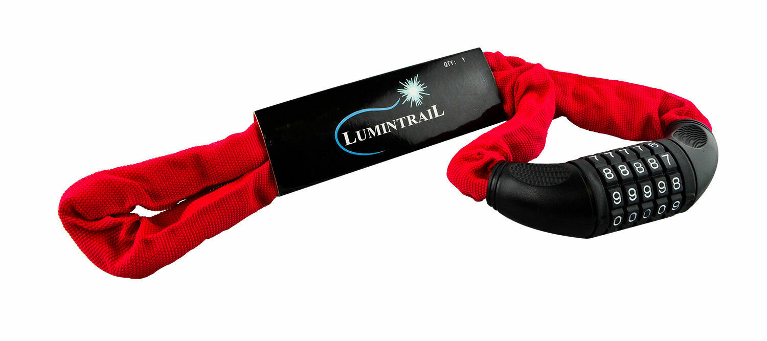 Lumintrail Bike Combination Chain Lock 