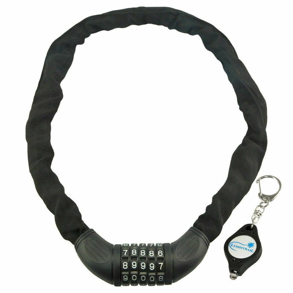 Lumintrail Bike Combination Chain Lock 