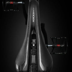 RockBros Road Bike MTB Bicycle Saddle PU Leather Hollow Seat Saddle Black