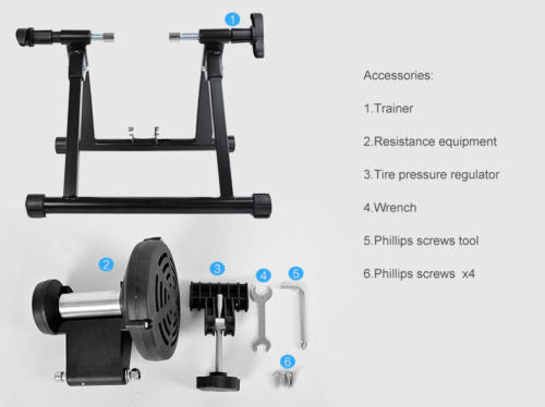 RockBros Indoor Cycling Foldable Parabolic Sports Roller Trainer 